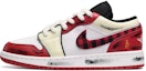 Order 에어 조던 1 로우 '크리스마스 레드앤화이트 플래드' (커스텀) 553560-612(TeamE-女款圣诞格纹红白)