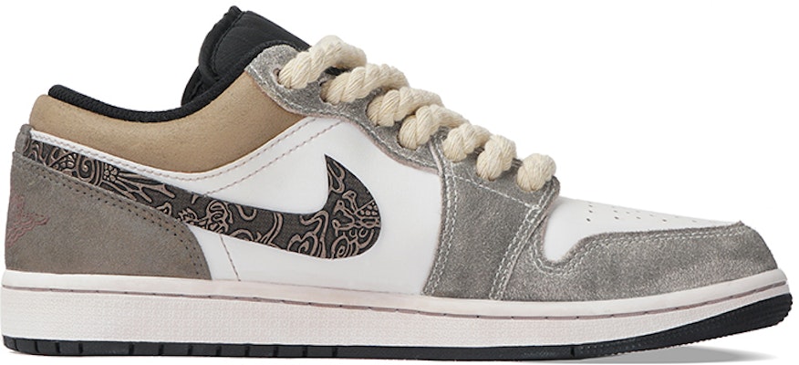 カスタムAJ1 Low "CNYドラゴン グレー/白" DX4334-008(Team拾柒-男款低帮龙图腾球鞋) Lookbook カスタムAJ1 Low "CNYドラゴン グレー/白" DX4334-008(Team拾柒-男款低帮龙图腾球鞋)