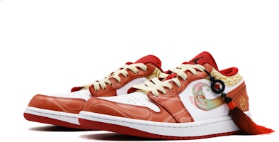 【定制球鞋】 Jordan Air Jordan 1 Low 蒸汽木偶 農曆新年兔年限定 癸卯錦鯉 復古籃球鞋 GS 白紅 Lookbook 【定制球鞋】 Jordan Air Jordan 1 Low 蒸汽木偶 農曆新年兔年限定 癸卯錦鯉 復古籃球鞋 GS 白紅