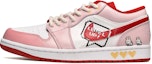Buy 에어 조던 1 로우 '토끼의 해 핑크 화이트' (커스텀) 553558-163(TeamE-男款可爱兔子粉红白)
