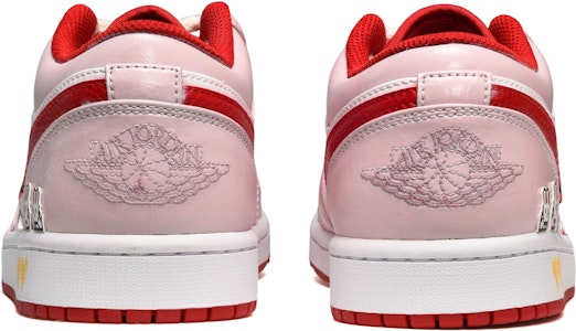 【定制球鞋】Jordan Air Jordan 1 Low CNY兔年限定 卡斯製造 像素字母可愛兔子 低幫 復古籃球鞋 男款 粉紅白 Shop 【定制球鞋】Jordan Air Jordan 1 Low CNY兔年限定 卡斯製造 像素字母可愛兔子 低幫 復古籃球鞋 男款 粉紅白