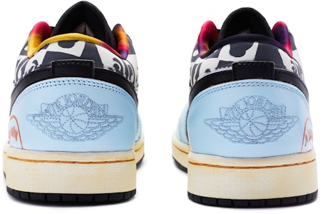 커스텀 에어 조던 1 로우 "블랙/화이트/블루" DQ8421-001(TeamR-演唱会黑黄蓝) Shop 커스텀 에어 조던 1 로우 "블랙/화이트/블루" DQ8421-001(TeamR-演唱会黑黄蓝)