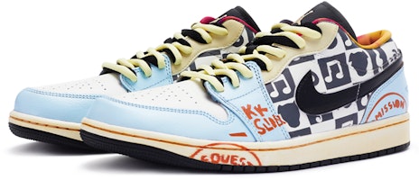 カスタムAJ1ロー "コンサート黒黄青" DQ8422-001(TeamR-男款演唱会黑黄蓝) Lookbook カスタムAJ1ロー "コンサート黒黄青" DQ8422-001(TeamR-男款演唱会黑黄蓝)