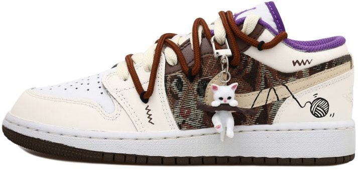 custom-shoes-air-jordan-1-low-cream-brown