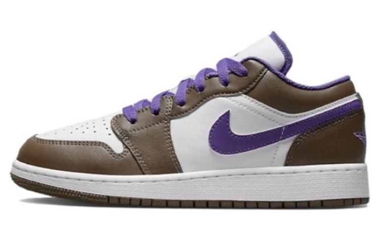 Details for [Kasut Custom] Air Jordan 1 Rendah 'Krim Coklat' 553560-215(Team拾玖-猫猫玩具S-BOX）