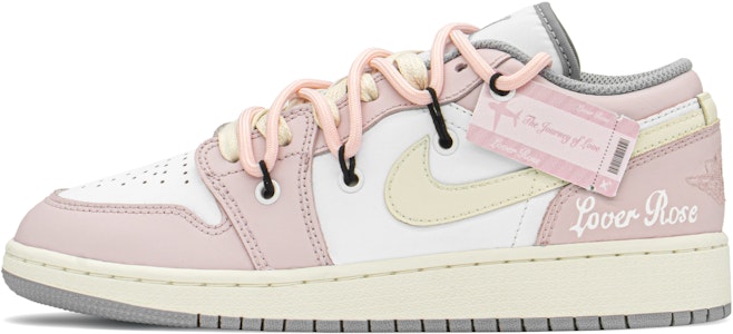 【定制球鞋】 Jordan Air Jordan 1 Low FZBB Z世代高街 解構鞋帶 情人玫瑰 復古籃球鞋 GS 肉粉 Buy 【定制球鞋】 Jordan Air Jordan 1 Low FZBB Z世代高街 解構鞋帶 情人玫瑰 復古籃球鞋 GS 肉粉