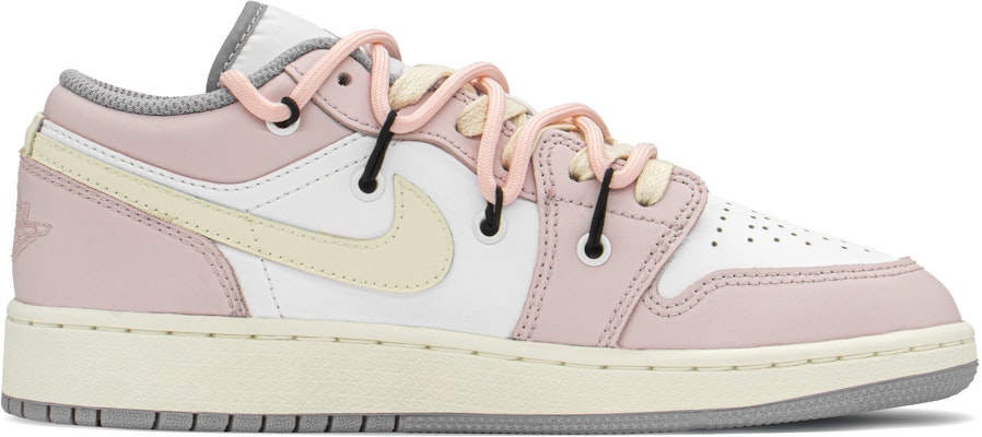 【定制球鞋】 Jordan Air Jordan 1 Low FZBB Z世代高街 解構鞋帶 情人玫瑰 復古籃球鞋 GS 肉粉 Order 【定制球鞋】 Jordan Air Jordan 1 Low FZBB Z世代高街 解構鞋帶 情人玫瑰 復古籃球鞋 GS 肉粉