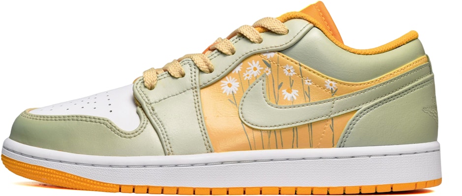Air Jordan 1 Low Personalizadas Margarita 553560-701(TeamE-女款手绘雏菊黄白绿) Buy Air Jordan 1 Low Personalizadas Margarita 553560-701(TeamE-女款手绘雏菊黄白绿)