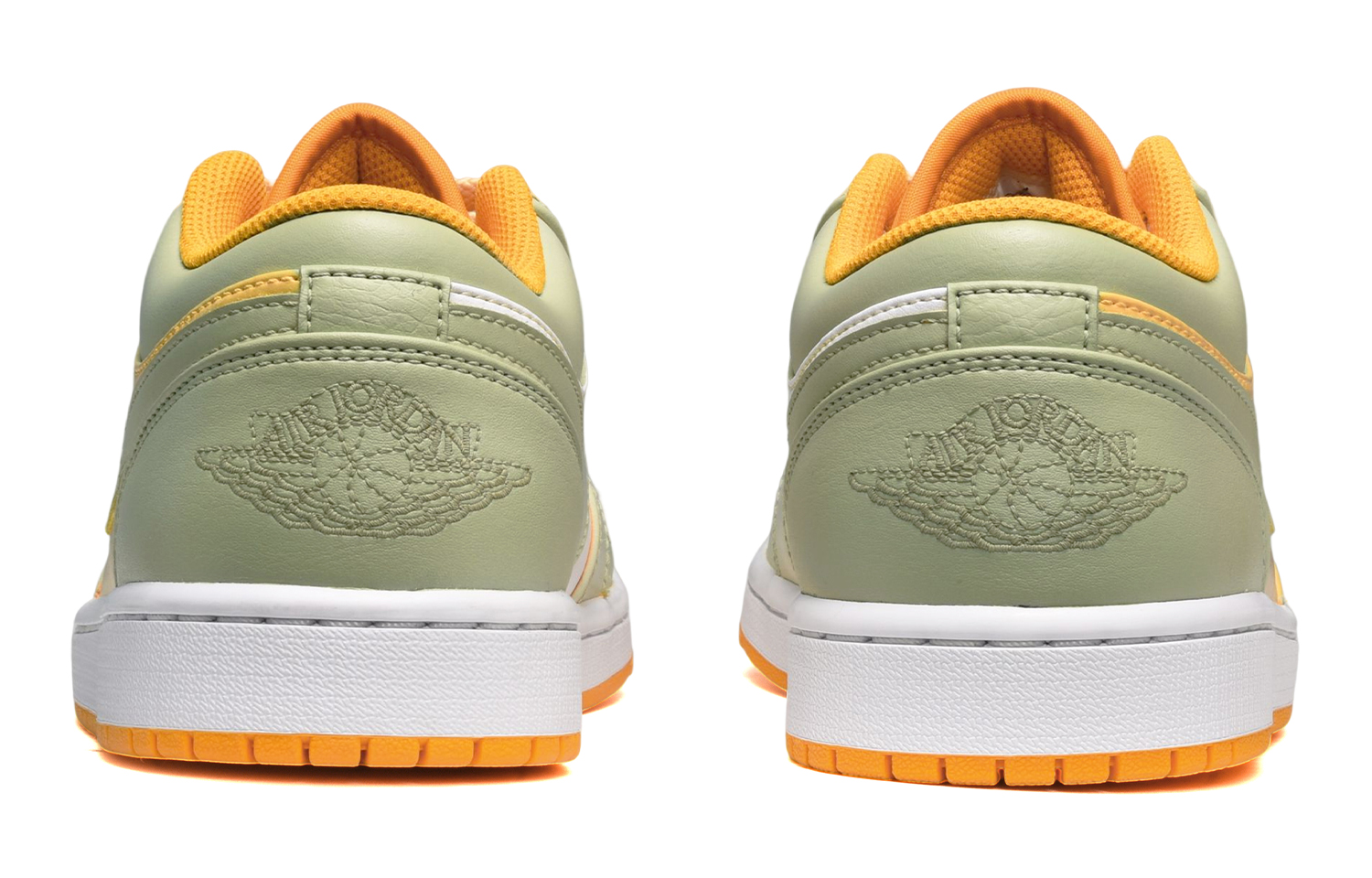 Shop [Kasut Tersuai] Air Jordan 1 Low 'Lukisan Tangan Custom Daisy Kuning-Putih-Hijau' 553560-701(TeamE-女款手绘雏菊黄白绿)