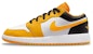 커스텀 에어 조던 1 로우 "데이지" (노랑/흰/초록) 553560-701(TeamE-女款手绘雏菊黄白绿)