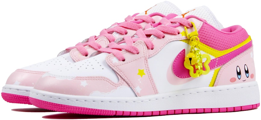 【訂製球鞋】Jordan Air Jordan 1 Low 可愛風 星星 雲朵 笑臉 雙勾 低幫 復古籃球鞋 GS 白粉 Shop 【訂製球鞋】Jordan Air Jordan 1 Low 可愛風 星星 雲朵 笑臉 雙勾 低幫 復古籃球鞋 GS 白粉