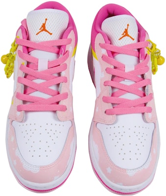 【訂製球鞋】Jordan Air Jordan 1 Low 可愛風 星星 雲朵 笑臉 雙勾 低幫 復古籃球鞋 GS 白粉 Purchase 【訂製球鞋】Jordan Air Jordan 1 Low 可愛風 星星 雲朵 笑臉 雙勾 低幫 復古籃球鞋 GS 白粉