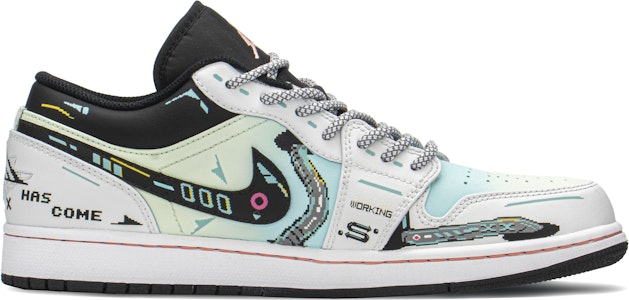 에어 조던 1 로우 '사이버펑크 3.0 픽셀 솜사탕 청록' (커스텀) 553558-062(TeamA-AJ赛博薄荷糖S-BOX) Order 에어 조던 1 로우 '사이버펑크 3.0 픽셀 솜사탕 청록' (커스텀) 553558-062(TeamA-AJ赛博薄荷糖S-BOX)