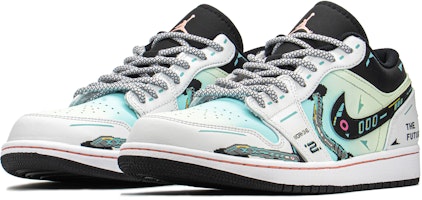 에어 조던 1 로우 '사이버펑크 3.0 픽셀 솜사탕 청록' (커스텀) 553558-062(TeamA-AJ赛博薄荷糖S-BOX) Lookbook 에어 조던 1 로우 '사이버펑크 3.0 픽셀 솜사탕 청록' (커스텀) 553558-062(TeamA-AJ赛博薄荷糖S-BOX)