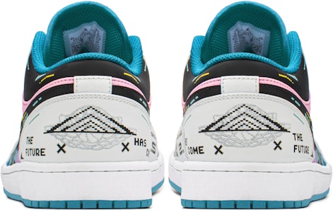 【訂製球鞋】Jordan Air Jordan 1 FZBB 賽博龐克 機能風主題 棉花糖漸變 耐磨 低筒 復古籃球鞋 男款 藍粉 Shop 【訂製球鞋】Jordan Air Jordan 1 FZBB 賽博龐克 機能風主題 棉花糖漸變 耐磨 低筒 復古籃球鞋 男款 藍粉