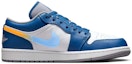 Order 에어 조던 1 로우 '사이버펑크 청사진' (커스텀) 553558-412(Team56-科技蓝图)