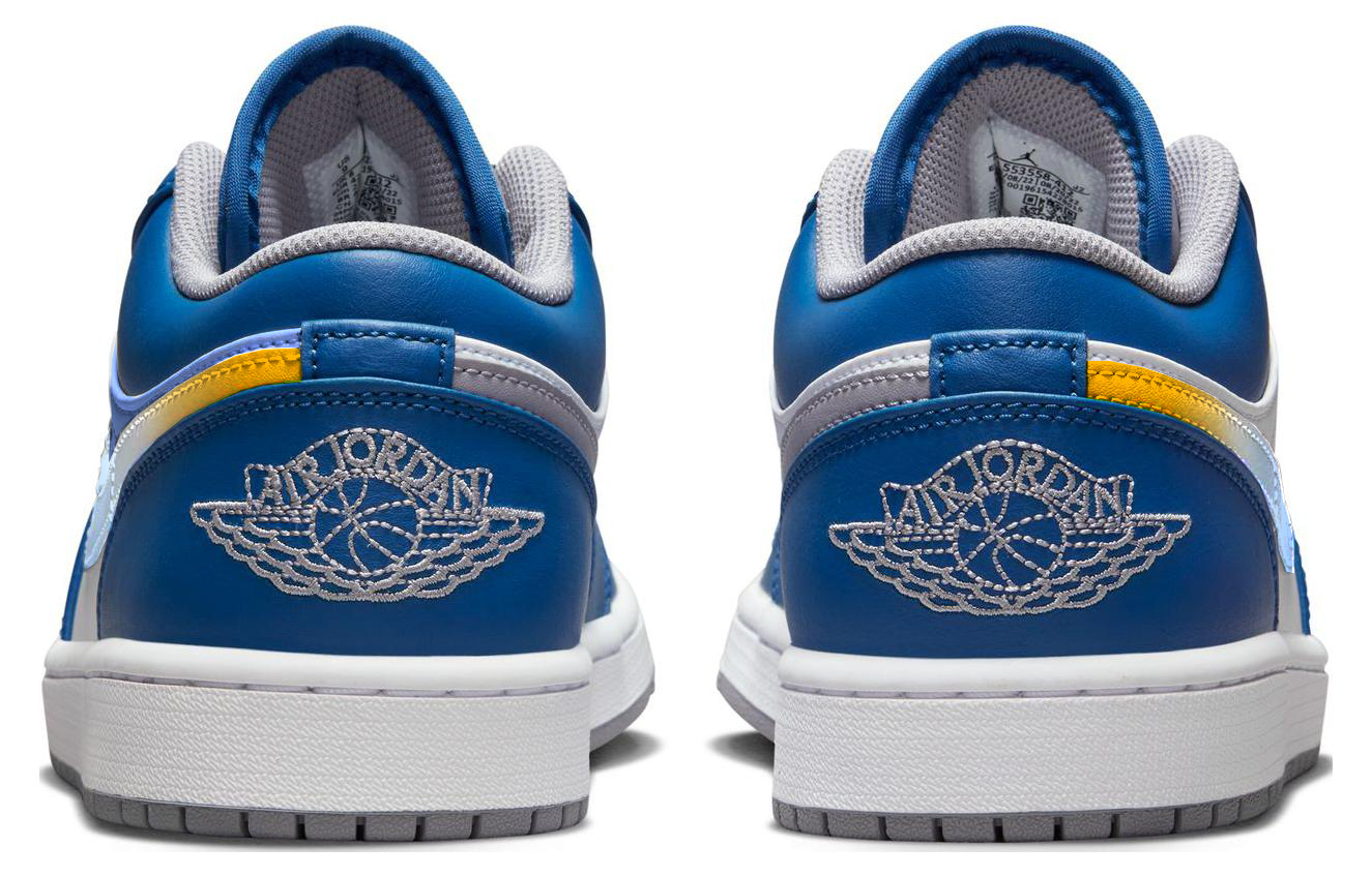 Shop [Sepatu Custom] Air Jordan 1 Low 'Cyberpunk Blueprint' 553558-412(Team56-科技蓝图)