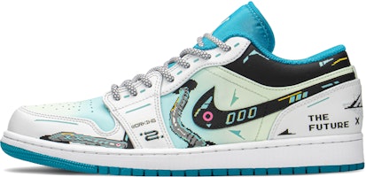 【訂製球鞋】 Jordan Air Jordan 1 FZBB 賽博龐克 機能風禮盒 薄荷糖漸變 防滑耐磨 低筒 復古籃球鞋 男款 藍綠 Buy 【訂製球鞋】 Jordan Air Jordan 1 FZBB 賽博龐克 機能風禮盒 薄荷糖漸變 防滑耐磨 低筒 復古籃球鞋 男款 藍綠