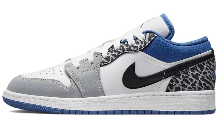 커스텀 에어 조던 1 로우 '다빈치 블루블랙' DQ2514-140(TeamM-女款青韫S-BOX) Sizing 커스텀 에어 조던 1 로우 '다빈치 블루블랙' DQ2514-140(TeamM-女款青韫S-BOX)