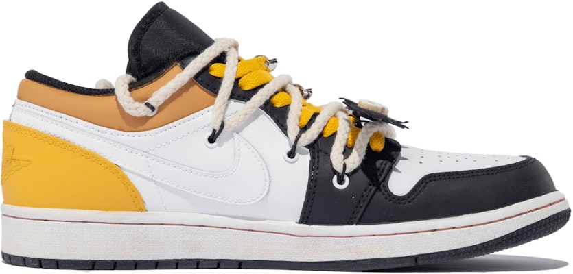 커스텀 에어 조던 1 로우 '다빈치 그라피티' (흰/노/검) 553558-062(TeamM-男款小恶魔stars) Order 커스텀 에어 조던 1 로우 '다빈치 그라피티' (흰/노/검) 553558-062(TeamM-男款小恶魔stars)