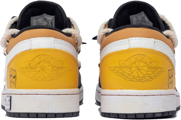 커스텀 에어 조던 1 로우 '다빈치 그라피티' (흰/노/검) 553558-062(TeamM-男款小恶魔stars) Shop 커스텀 에어 조던 1 로우 '다빈치 그라피티' (흰/노/검) 553558-062(TeamM-男款小恶魔stars)