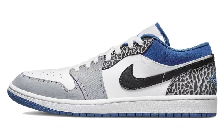 Sizing 커스텀 에어 조던 1 로우 '다빈치 데님 블루 블랙' DM1199-140(TeamM-男款青韫S-BOX)