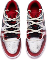 【定製球鞋】 Jordan Air Jordan 1 Low 死亡證據 手繪噴繪 低筒 復古籃球鞋 GS 白紅黑 Shop 【定製球鞋】 Jordan Air Jordan 1 Low 死亡證據 手繪噴繪 低筒 復古籃球鞋 GS 白紅黑