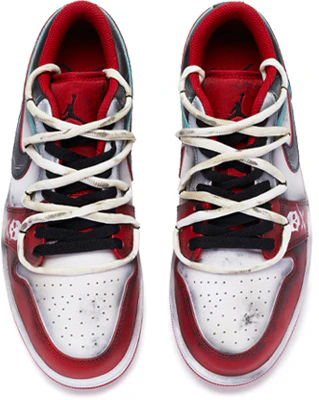 Jordan 1 Low Personalizadas "Death Proof" Blanco Rojo Negro 553560-163(TeamR-死亡证据女款白红黑) Shop Jordan 1 Low Personalizadas "Death Proof" Blanco Rojo Negro 553560-163(TeamR-死亡证据女款白红黑)