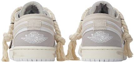 【客製化球鞋】 Jordan Air Jordan 1 低幫 織物 淨土 大地色系 廢墟風 做舊 解構 復古籃球鞋 男款 白灰 Purchase 【客製化球鞋】 Jordan Air Jordan 1 低幫 織物 淨土 大地色系 廢墟風 做舊 解構 復古籃球鞋 男款 白灰
