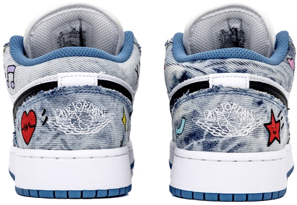 에어 조던 1 로우 '데님 카툰 음양 그라피티 서머' DM8947-100(Team肆-丹宁水洗卡通涂鸦) Shop 에어 조던 1 로우 '데님 카툰 음양 그라피티 서머' DM8947-100(Team肆-丹宁水洗卡通涂鸦)