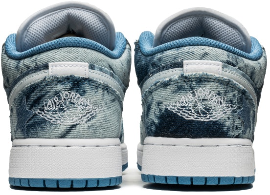 【訂製球鞋】Jordan Air Jordan 1 Low 野鶴製造 丹寧 牛仔貼布 五角星 低筒 復古籃球鞋 GS 白色 Shop 【訂製球鞋】Jordan Air Jordan 1 Low 野鶴製造 丹寧 牛仔貼布 五角星 低筒 復古籃球鞋 GS 白色