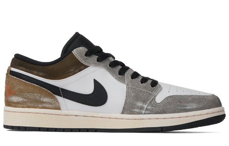 Order [Kasut Custom] Air Jordan 1 Low 'Desert Suede' DX4334-008(Team拾柒-男款低帮荒野球鞋QD)