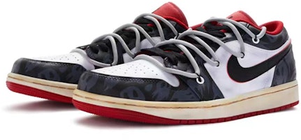 커스텀 에어 조던 1 로우 '절망' (검/흰/빨) 553558-163(Teamr-男款绝望情绪黑白红) Lookbook 커스텀 에어 조던 1 로우 '절망' (검/흰/빨) 553558-163(Teamr-男款绝望情绪黑白红)