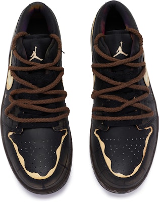 【定制球鞋】Jordan Air Jordan 1 Low 脏脏包 特殊鞋盒 解构 手繪噴繪 低筒 復古籃球鞋 男款 黑黃棕 Shop 【定制球鞋】Jordan Air Jordan 1 Low 脏脏包 特殊鞋盒 解构 手繪噴繪 低筒 復古籃球鞋 男款 黑黃棕