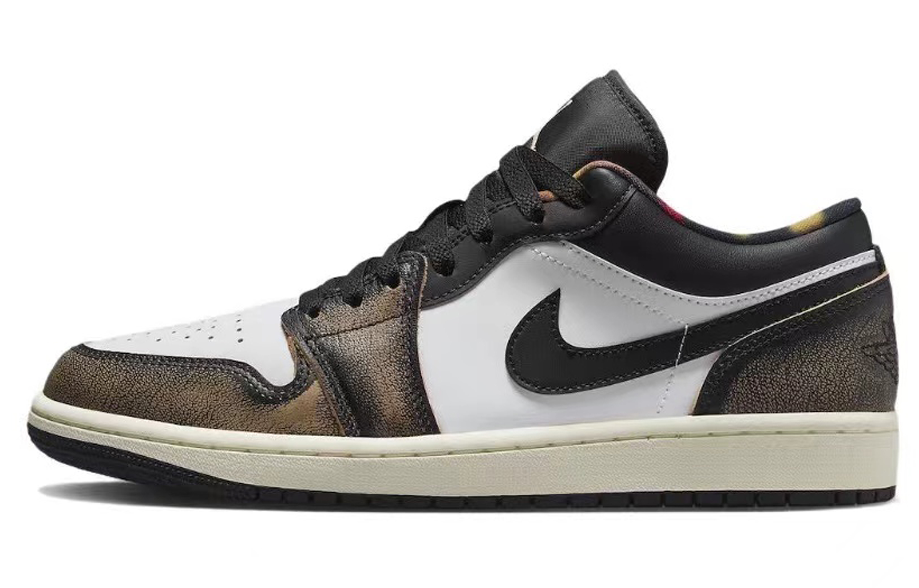 Details for [Zapatillas Personalizadas] Air Jordan 1 Low 'Dirty Bread' DQ8422-001(TeamR-男款脏脏包黑黄S-BOX)