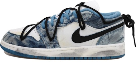 Zapatillas personalizadas Air Jordan 1 Low 'Denim Lavado Desgastado' DM8947-100(Team拾玖-牛仔做旧黑勾S-BOX) Order Zapatillas personalizadas Air Jordan 1 Low 'Denim Lavado Desgastado' DM8947-100(Team拾玖-牛仔做旧黑勾S-BOX)