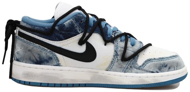 커스텀 에어 조던 1 로우 "워싱 데님" (Custom Air Jordan 1 Low "Washing Denim") DM8947-100(Team拾玖-牛仔做旧黑勾S-BOX) Lookbook 커스텀 에어 조던 1 로우 "워싱 데님" (Custom Air Jordan 1 Low "Washing Denim") DM8947-100(Team拾玖-牛仔做旧黑勾S-BOX)