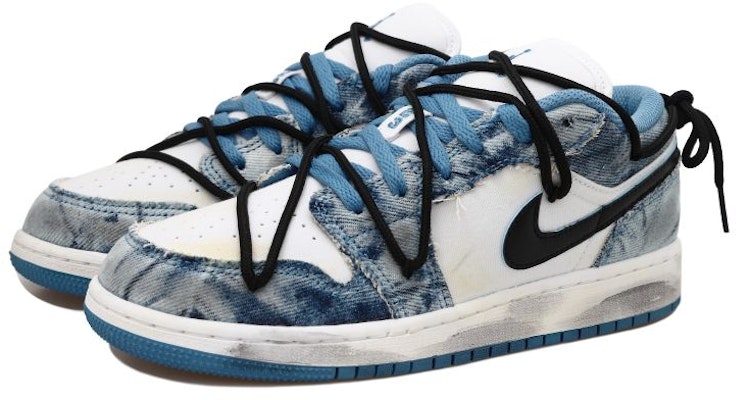 Zapatillas personalizadas Air Jordan 1 Low 'Denim Lavado Desgastado' DM8947-100(Team拾玖-牛仔做旧黑勾S-BOX) Shop Zapatillas personalizadas Air Jordan 1 Low 'Denim Lavado Desgastado' DM8947-100(Team拾玖-牛仔做旧黑勾S-BOX)