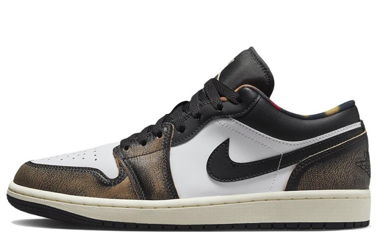 Details for [Sepatu Custom] Air Jordan 1 Low 'Distressed Merah-Hitam Kotak Spesial' DQ8422-001(TeamM-男款湘北10号S-BOX)