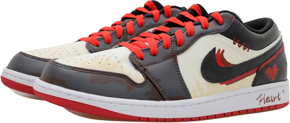 Jordan 1 Low Personalizadas, Llamas y Corazones 553558-066(Team拾玖-黑红烈焰S-BOX) Shop Jordan 1 Low Personalizadas, Llamas y Corazones 553558-066(Team拾玖-黑红烈焰S-BOX)