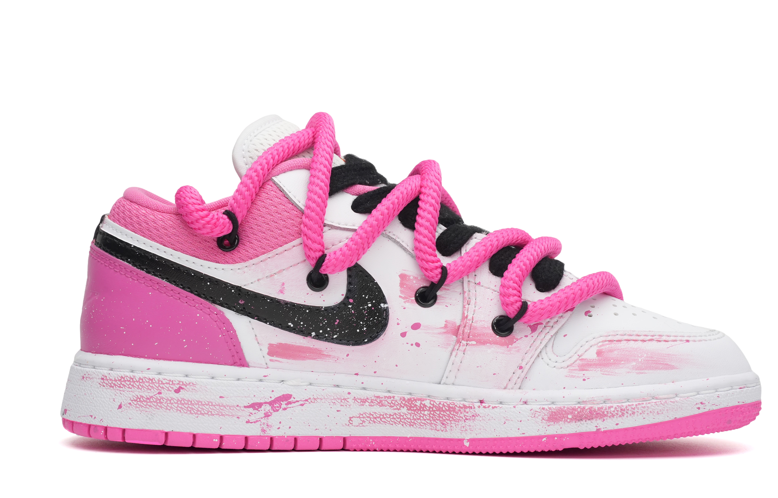 Order [Sepatu Kustom] Air Jordan 1 Low 'Dopamine Graffiti Splash Deconstructed' DR9498-168(Team35-夏日辣妹）