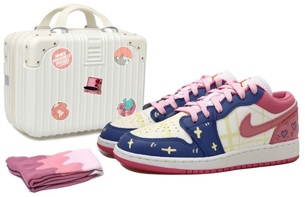 커스텀 에어조던1 로우 "도파민 하트 플래드" (핑크/블루/옐로우) DR9498-168(Team拾玖-粉蓝爱心S-BOX) Buy 커스텀 에어조던1 로우 "도파민 하트 플래드" (핑크/블루/옐로우) DR9498-168(Team拾玖-粉蓝爱心S-BOX)