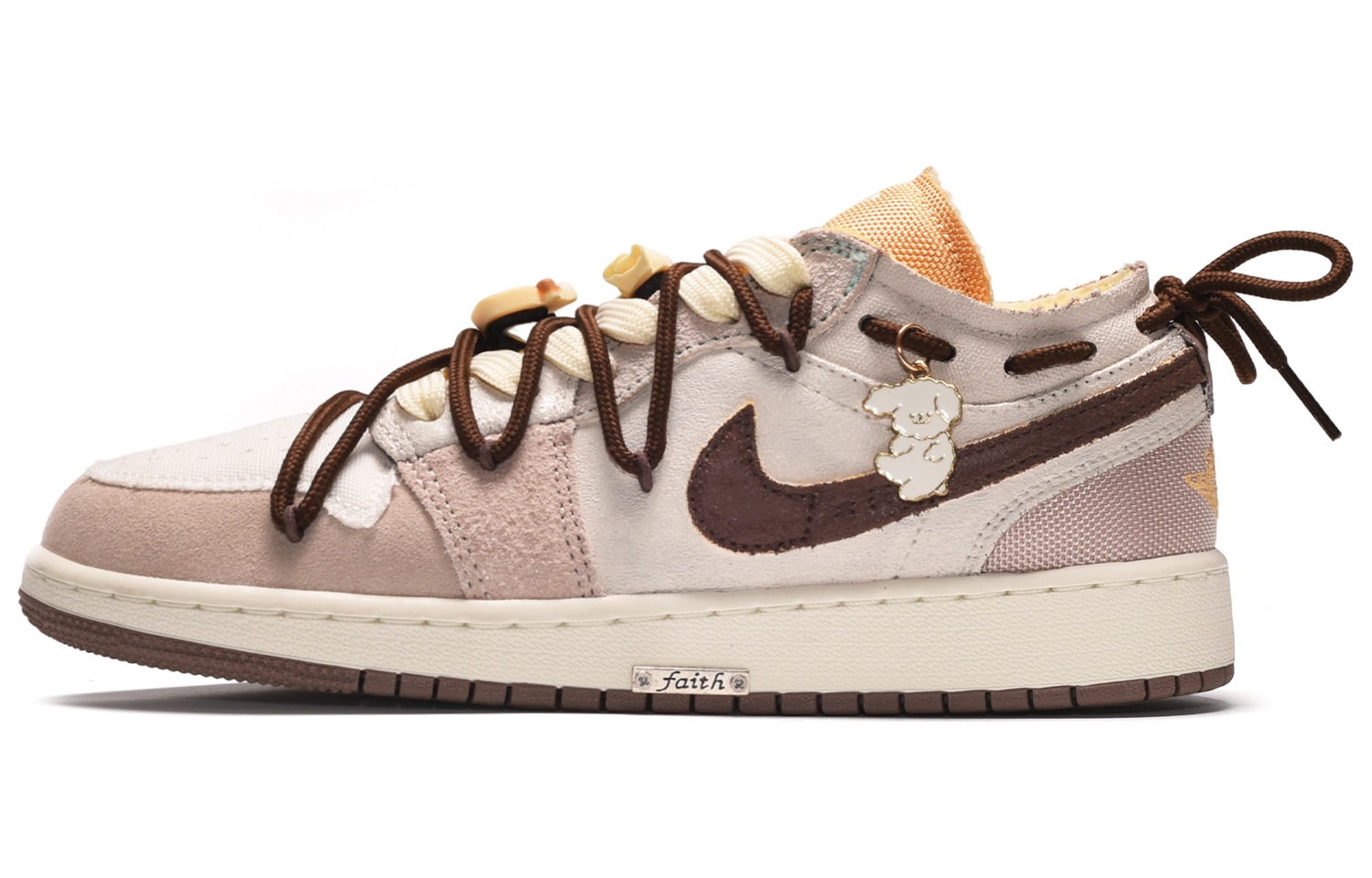 Order [カスタムシューズ] エアジョーダン1ロウ『ドーパミン ミルクコーヒー パープル ホワイト ブラウン』 DN1635-200(TeamE-男款复古奶咖紫白棕BOX)