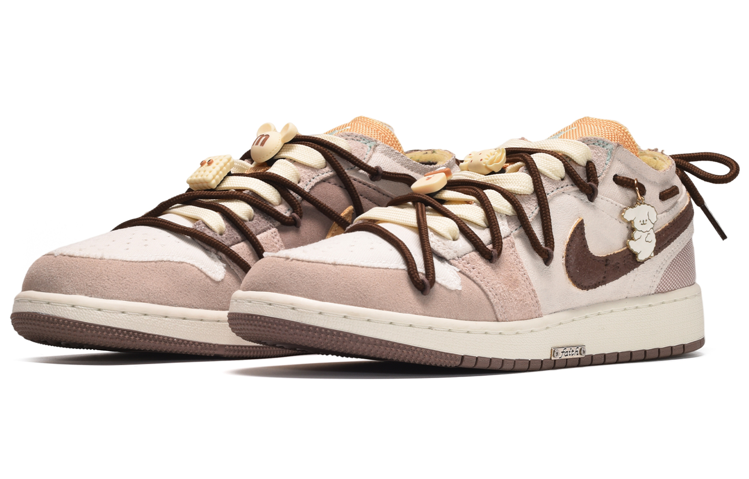 Shop [カスタムシューズ] エアジョーダン1ロウ『ドーパミン ミルクコーヒー パープル ホワイト ブラウン』 DN1635-200(TeamE-男款复古奶咖紫白棕BOX)