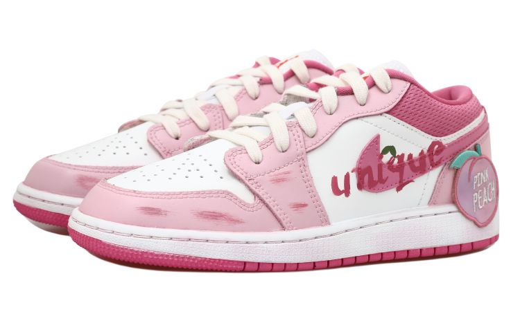 Lookbook [Kasut Custom] Air Jordan 1 Low 'Dopamine Peach Pink' DR9498-168(Team拾玖-白粉桃子S-BOX)