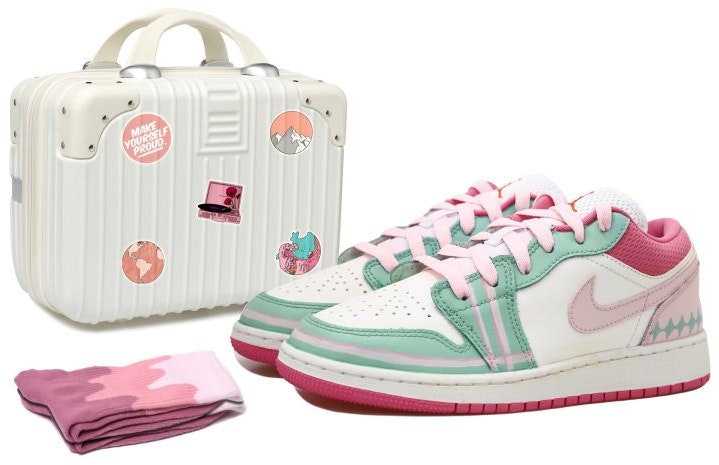 custom-shoes-air-jordan-1-low-dopamine-plaid