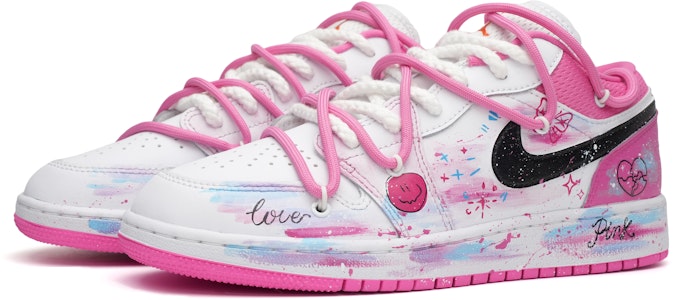 Zapatillas personalizadas Air Jordan 1 Low 'Salpicadura Rosa Dopamina' DR9498-168(Team35--蓝粉少女) Lookbook Zapatillas personalizadas Air Jordan 1 Low 'Salpicadura Rosa Dopamina' DR9498-168(Team35--蓝粉少女)