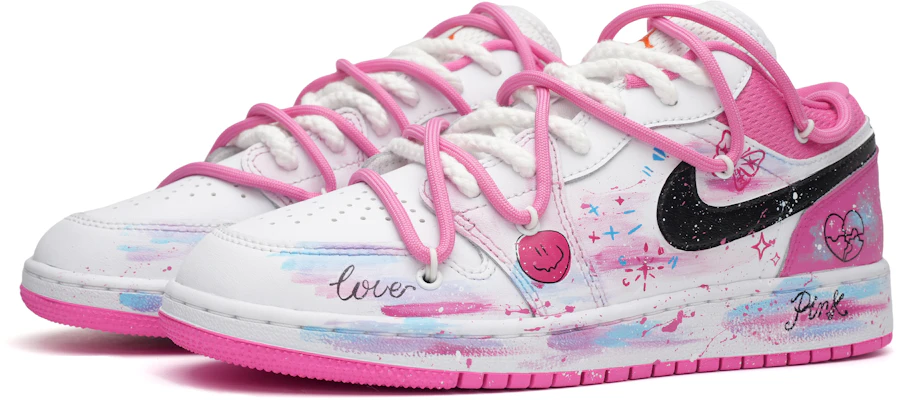 Zapatillas personalizadas Air Jordan 1 Low 'Salpicadura Rosa Dopamina' DR9498-168(Team35--蓝粉少女) Lookbook Zapatillas personalizadas Air Jordan 1 Low 'Salpicadura Rosa Dopamina' DR9498-168(Team35--蓝粉少女)