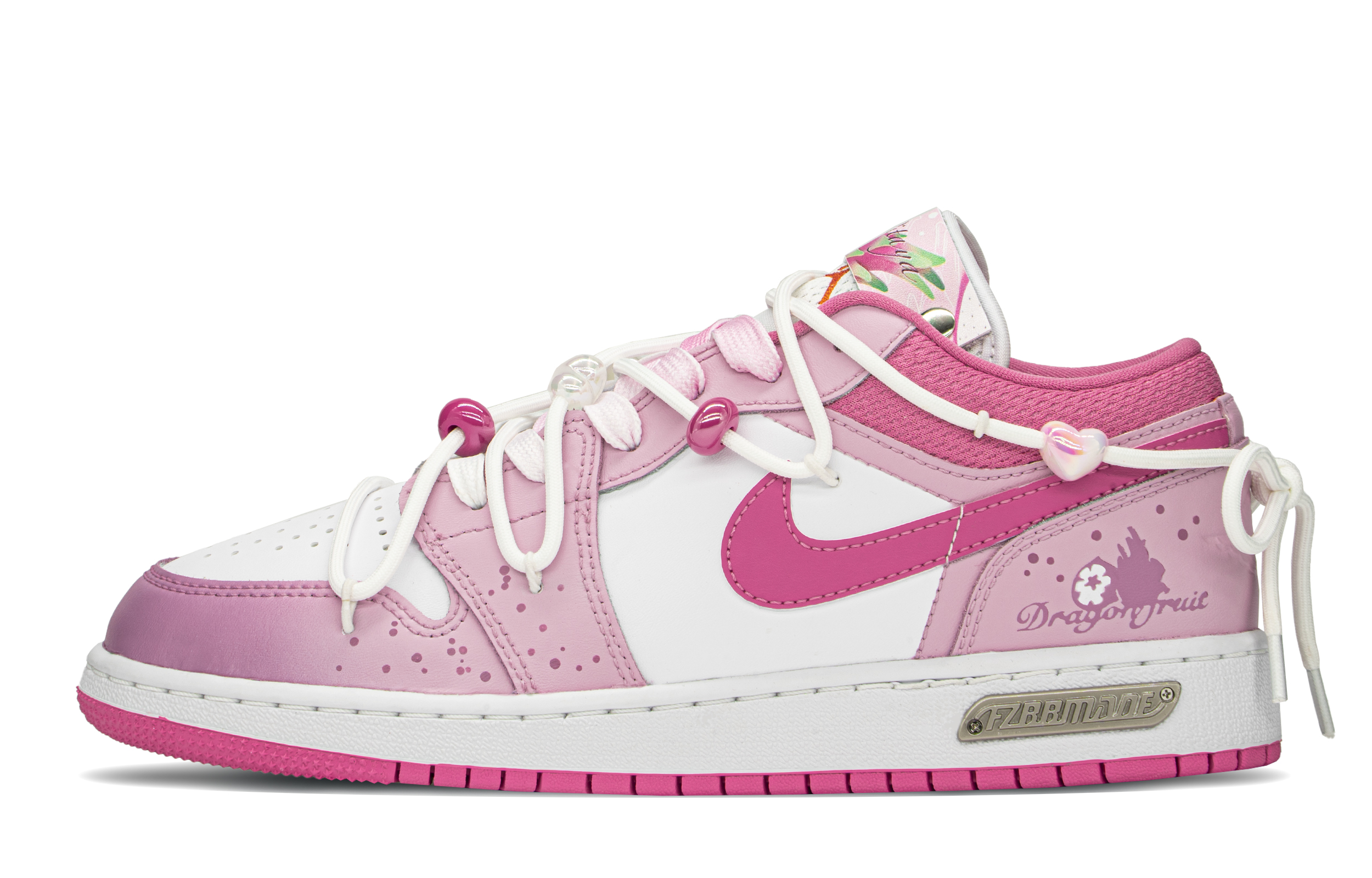 Buy [Sepatu Custom] Air Jordan 1 Low 'Dragon Fruit' DR9498-168(TeamA-热情火龙果S-BOX)