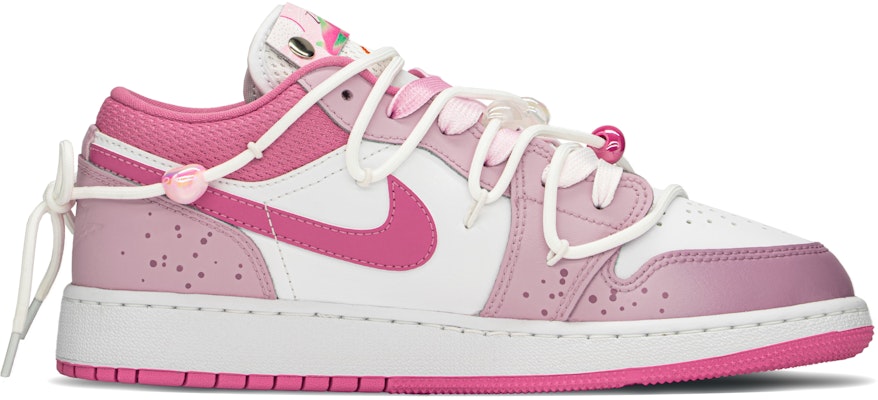 【訂製球鞋】Jordan Air Jordan 1 FZBB 減齡主題 熱情火龍果 清新 活力 低筒 復古籃球鞋 GS 紫紅白 Order 【訂製球鞋】Jordan Air Jordan 1 FZBB 減齡主題 熱情火龍果 清新 活力 低筒 復古籃球鞋 GS 紫紅白